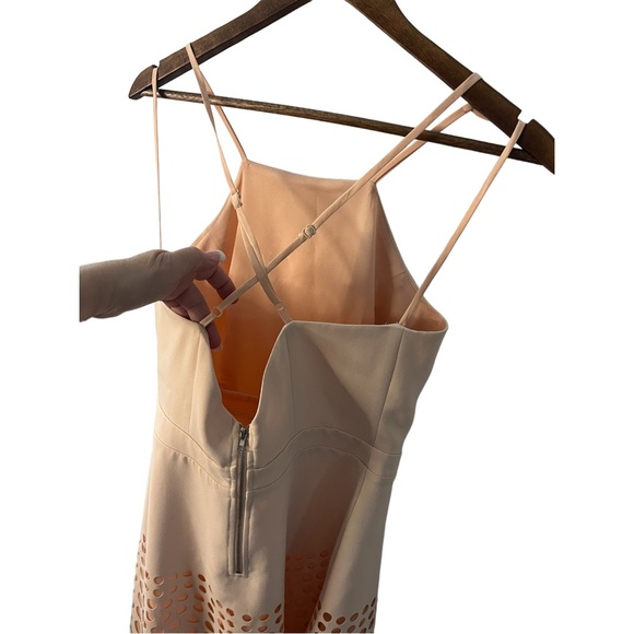 SUGAR LIPS THE MAYTE  BLUSH SPAGHETTI STRAP LASER CUT DRESS - Picture 5 of 15